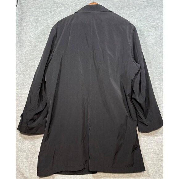 Hart Schaffner Marx Mens Black Smart Coat 46R Wool Lining - Picture 10 of 11